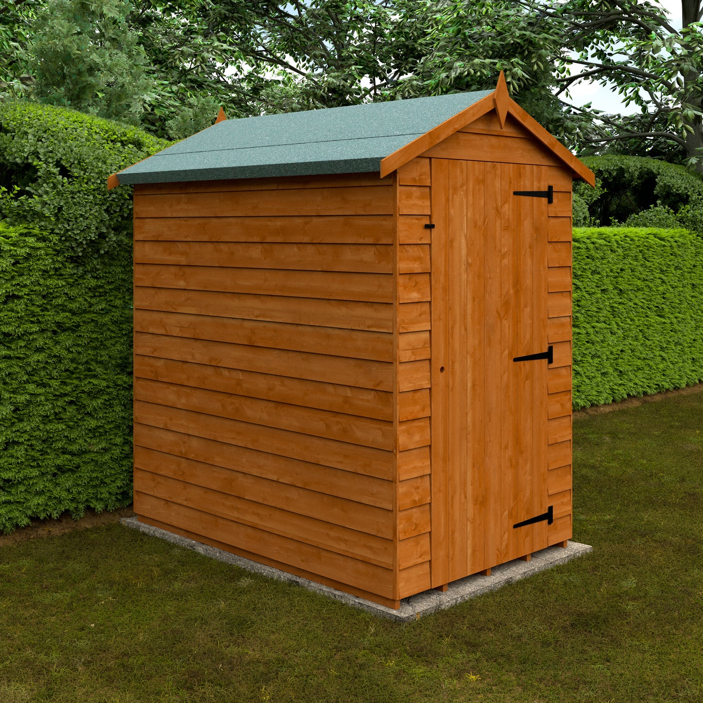 Broadfield 6x4 Budget Apex Wooden Garden Shed - No Windows