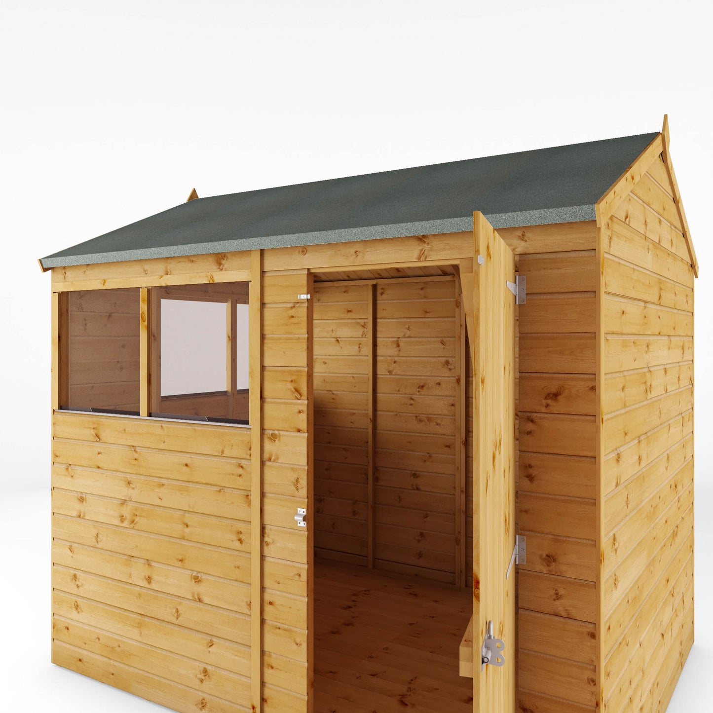 Mercia 8 x 6 Shiplap Reverse Apex Wooden Shed