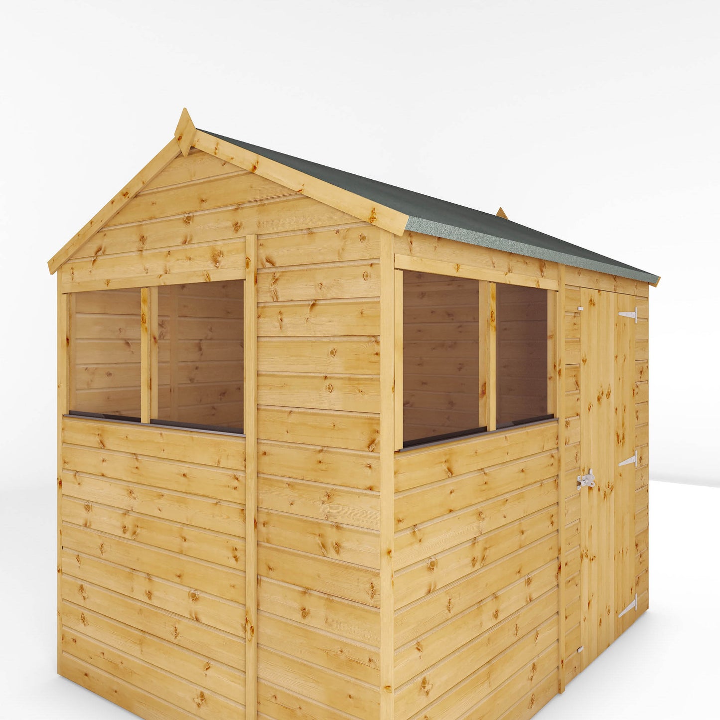Mercia 8 x 6 Shiplap Reverse Apex Wooden Shed