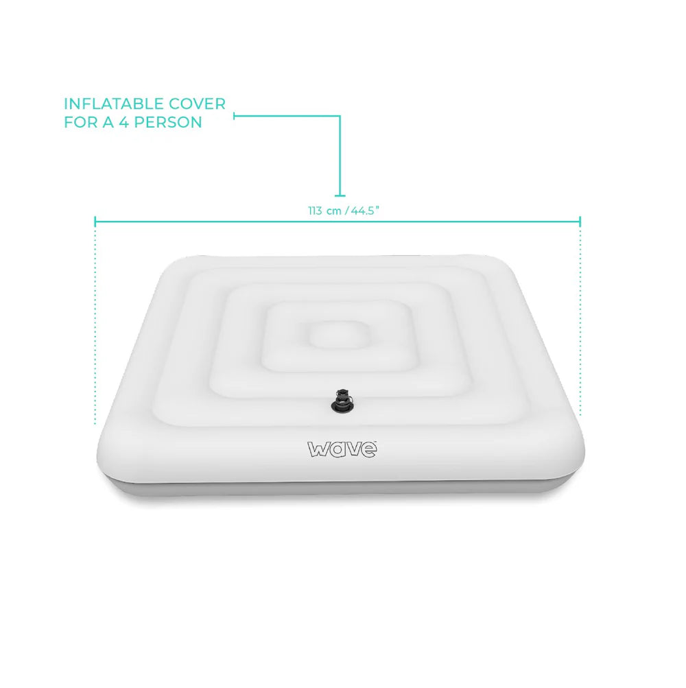 Wave Thermally Efficient Protective Inflatable Cover | White