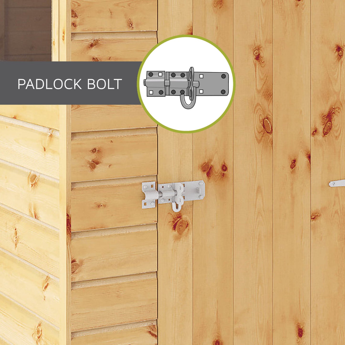 Mercia 8 x 6 Shiplap Reverse Apex Wooden Shed
