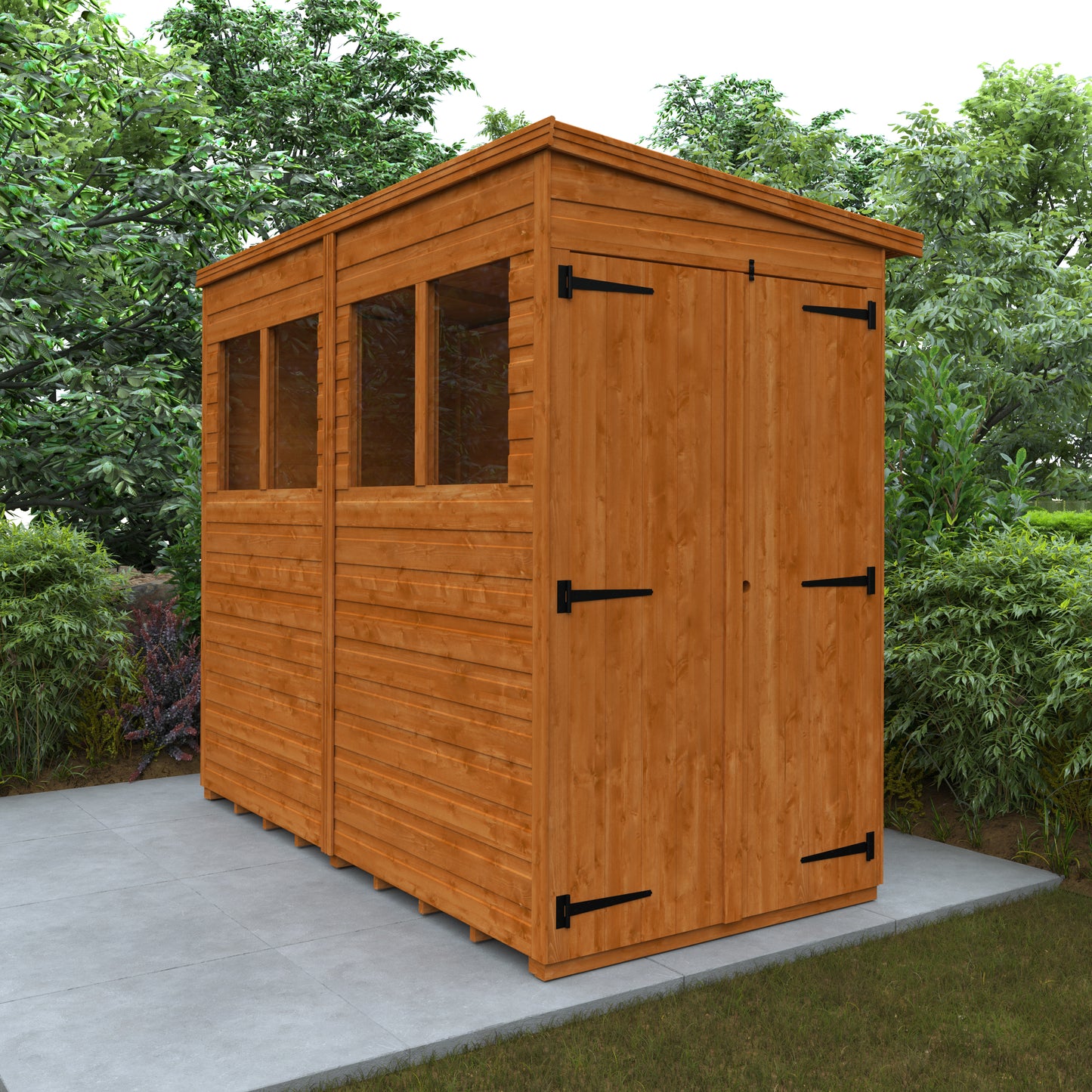 Broadfield 8x4 Double Door Flex Pent Garden Shed