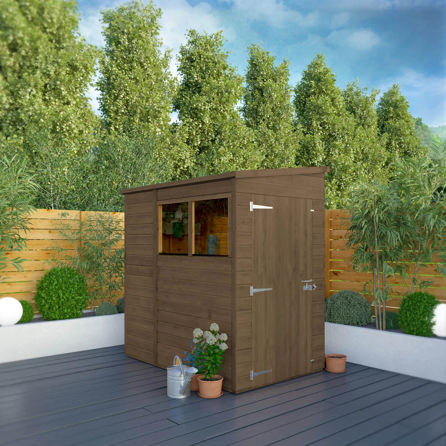 6 x 4 Woodsman Shiplap Pent Wooden Shed