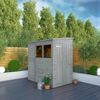 6 x 4 Woodsman Shiplap Pent Wooden Shed