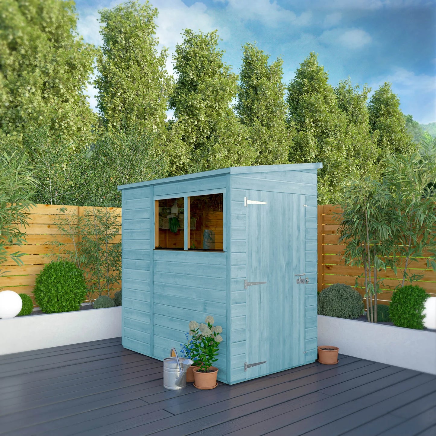 6 x 4 Woodsman Shiplap Pent Wooden Shed