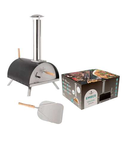 Alfresco Chef Ember Wood Fired Outdoor Pizza Oven Inc Pizza Peel