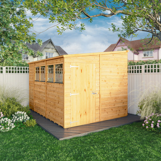 10 x 8 Woodsman Shiplap Pent Wooden Shed