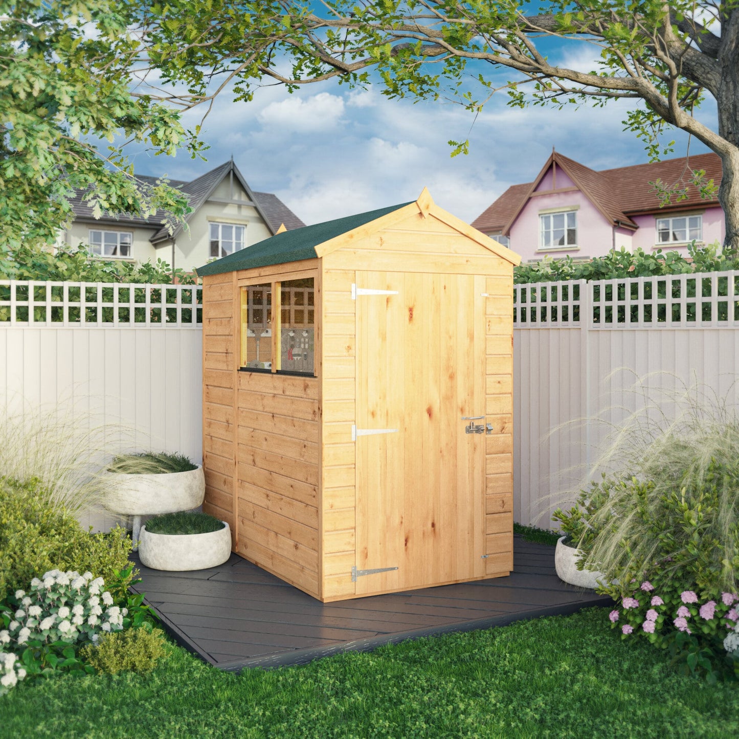 6 x 4 Woodsman Shiplap Apex Wooden Shed