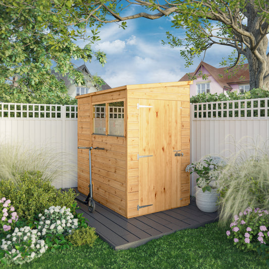 6 x 4 Woodsman Shiplap Pent Wooden Shed