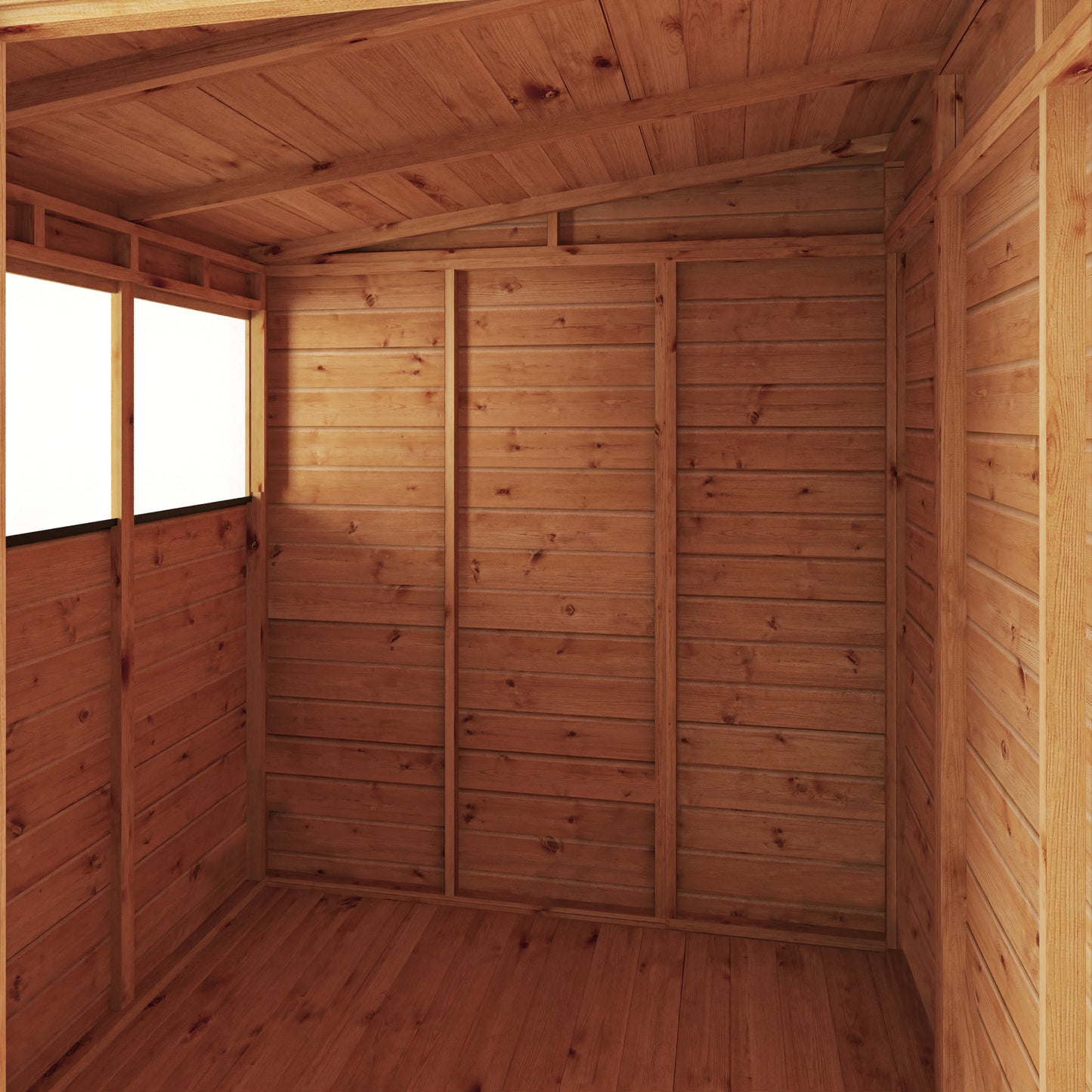 6 x 6 Woodsman Shiplap Pent Wooden Shed