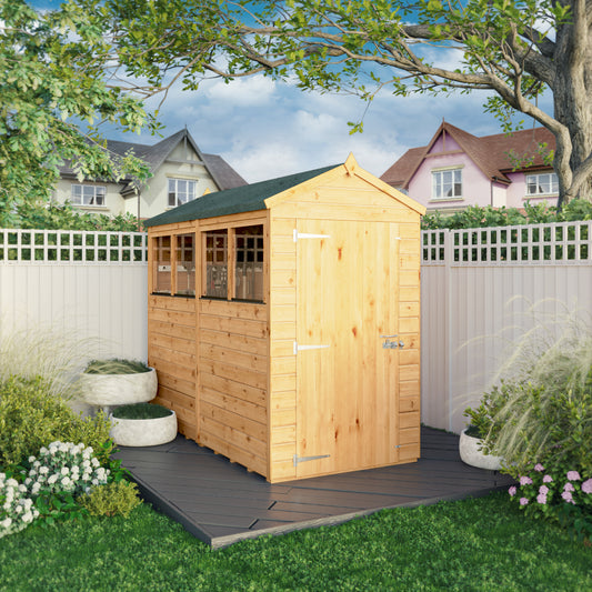 8 x 4 Woodsman Shiplap Apex Wooden Shed