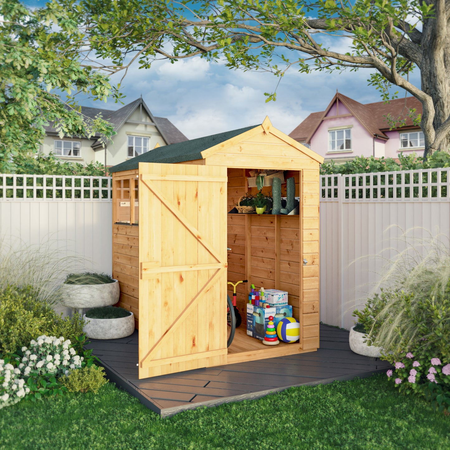 8 x 4 Woodsman Shiplap Apex Wooden Shed