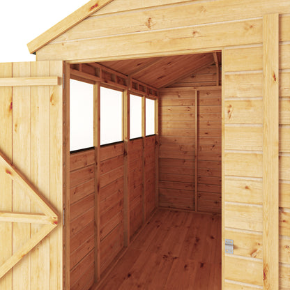 8 x 6 Woodsman Shiplap Apex Wooden Shed