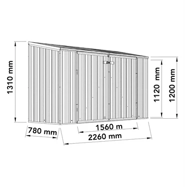 Absco Bike Store - 7ft x 3ft