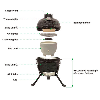 Alfresco Chef Kamado Lite Wood Fired Outdoor Oven