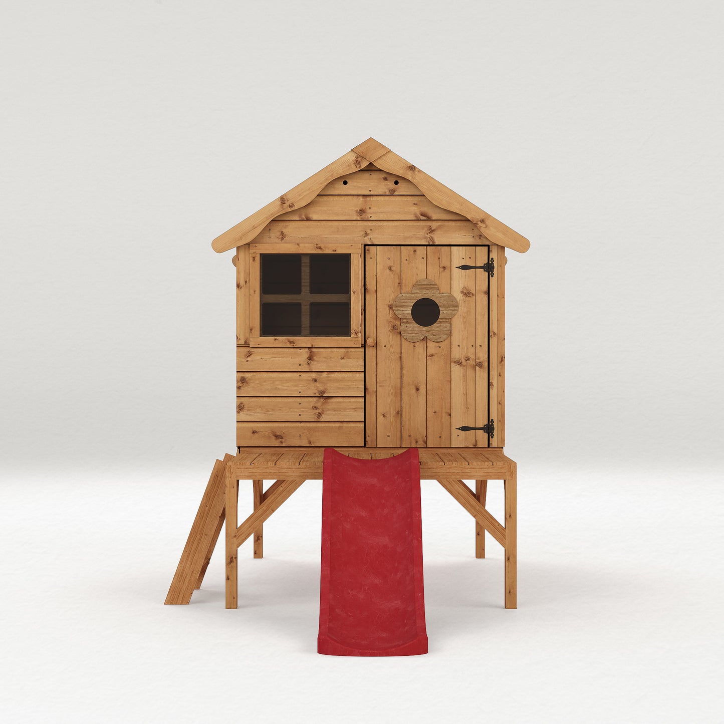 5 x 10 Snug Tower Wooden Playhouse with Slide