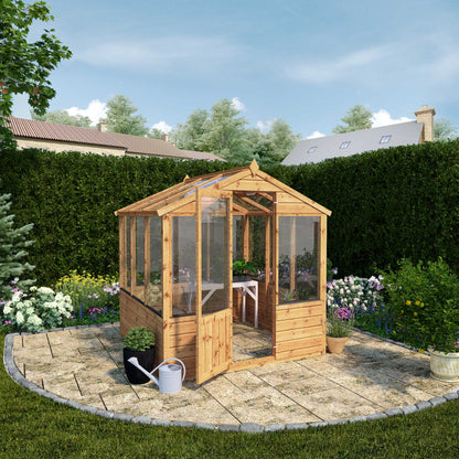 Mercia 6 x 6 Evesham Wooden Greenhouse