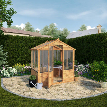 Mercia 6 x 4 Evesham Wooden Greenhouse