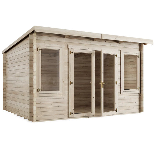 Store More Ashley Pent Log Cabin Garden Room - Choose Size