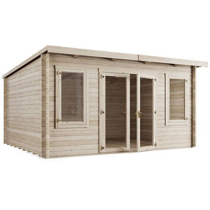 Store More Ashley Pent Log Cabin Garden Room - Choose Size