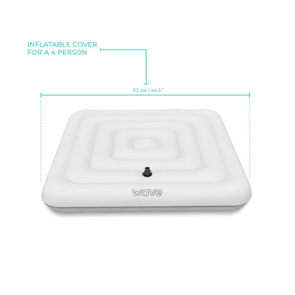 Wave Thermally Efficient Protective Inflatable Cover | White