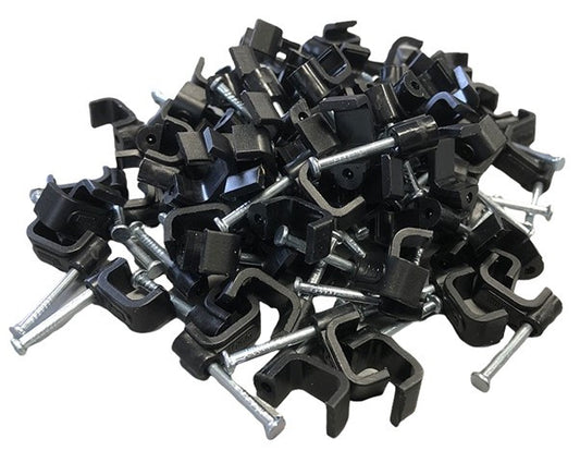 100 Lightpro Black Cable Clips