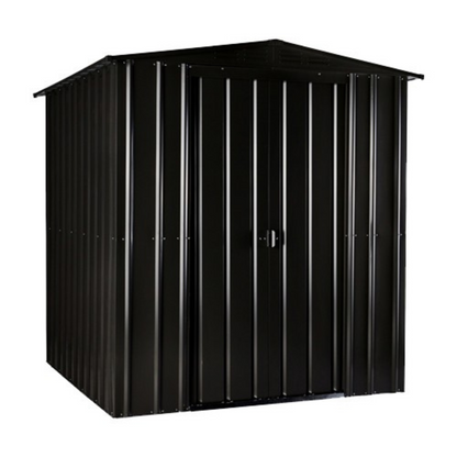 Globel Apex Metal Garden Shed - Choose Size