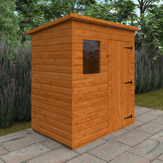 Broadfield 6x4 Lean-To Pent Shiplap Garden Shed