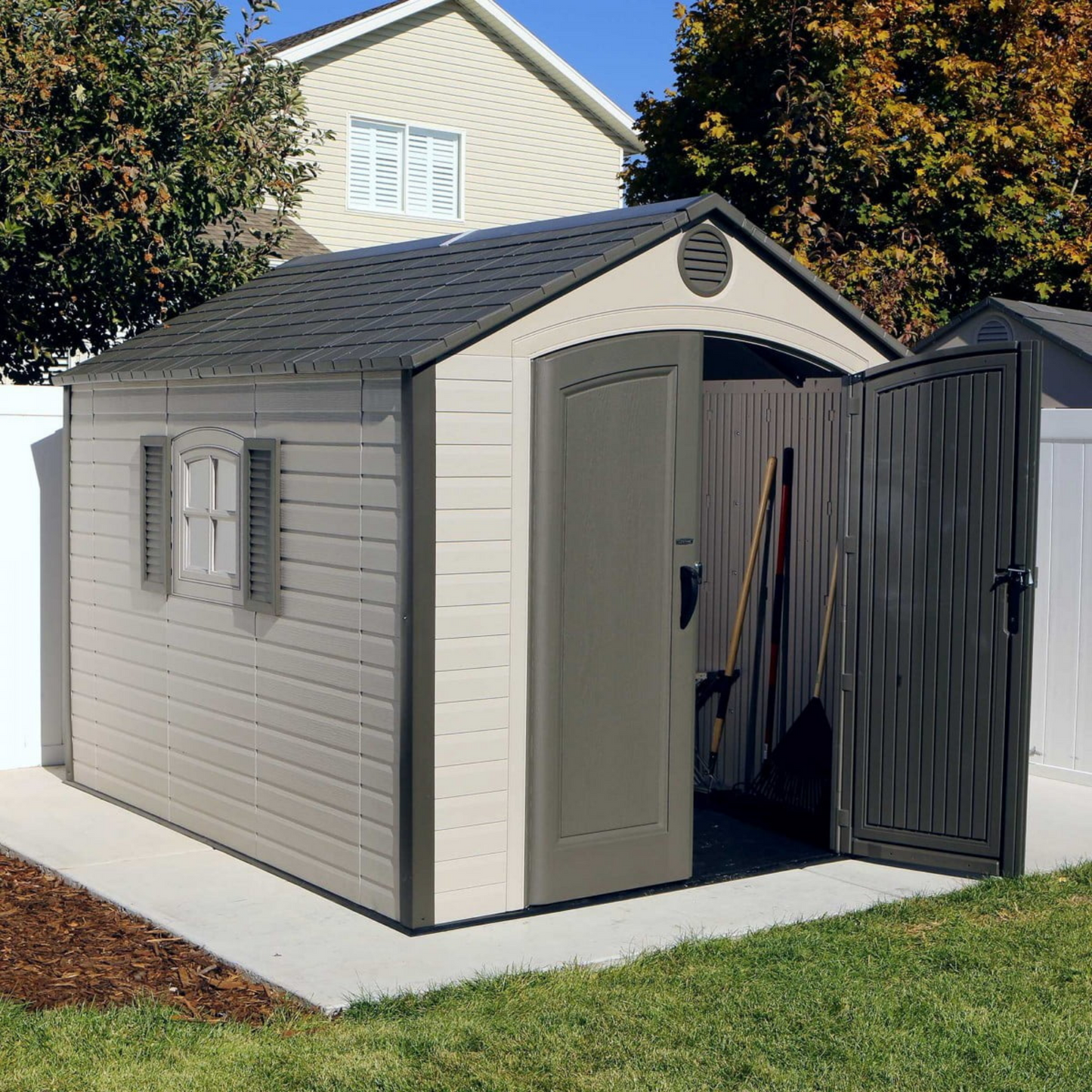 Lifetime 8x10ft Special Edition Heavy Duty Plastic Garden Shed