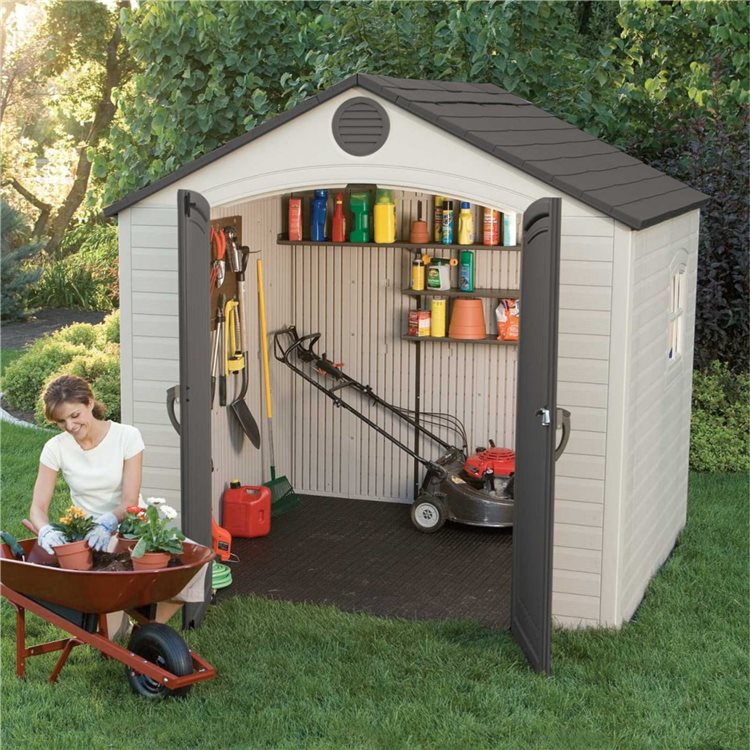 Lifetime 8x5ft Heavy Duty Plastic Garden Shed