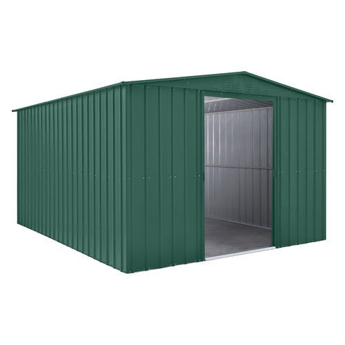 Globel Apex Metal Garden Shed - Choose Size