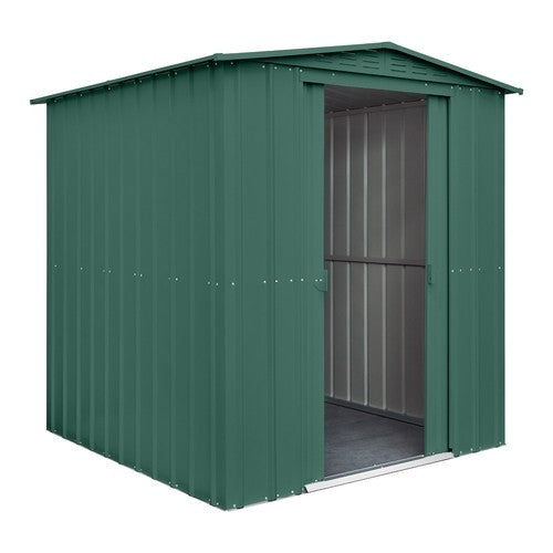 Globel Apex Metal Garden Shed - Choose Size