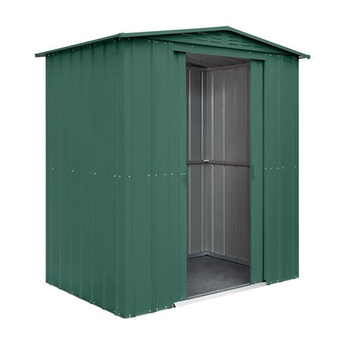 Globel Apex Metal Garden Shed - Choose Size