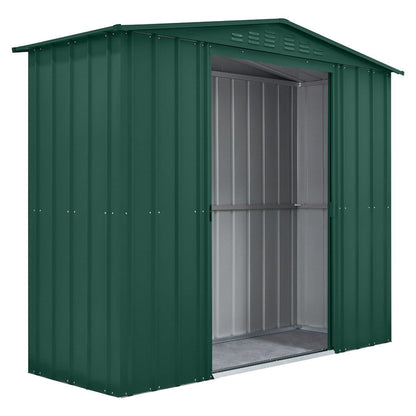 Globel Apex Metal Garden Shed - Choose Size