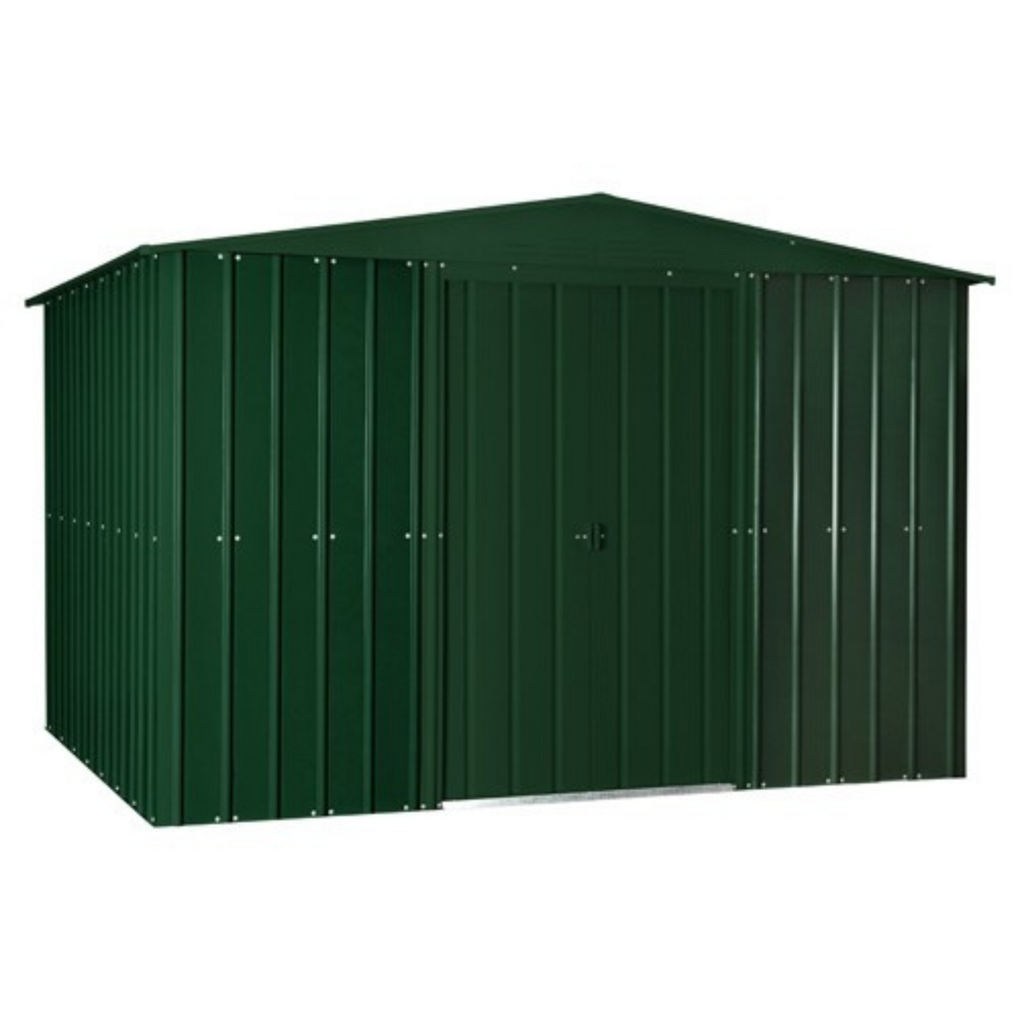 Globel Apex Metal Garden Shed - Choose Size