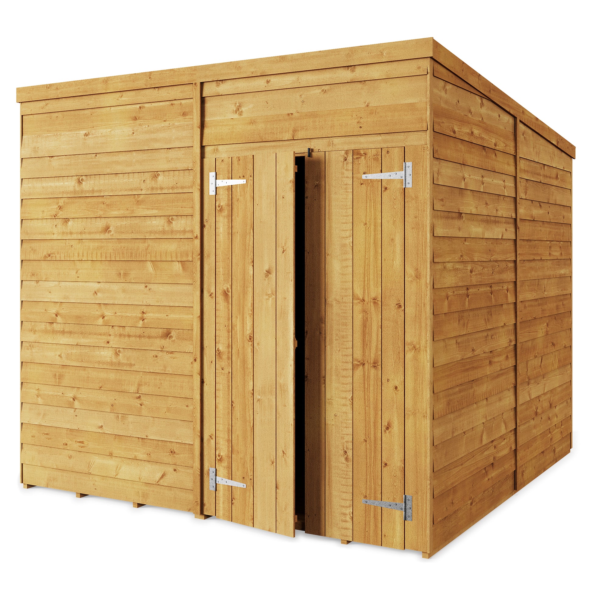 Store More Overlap Pent Shed - 8x8 Windowless